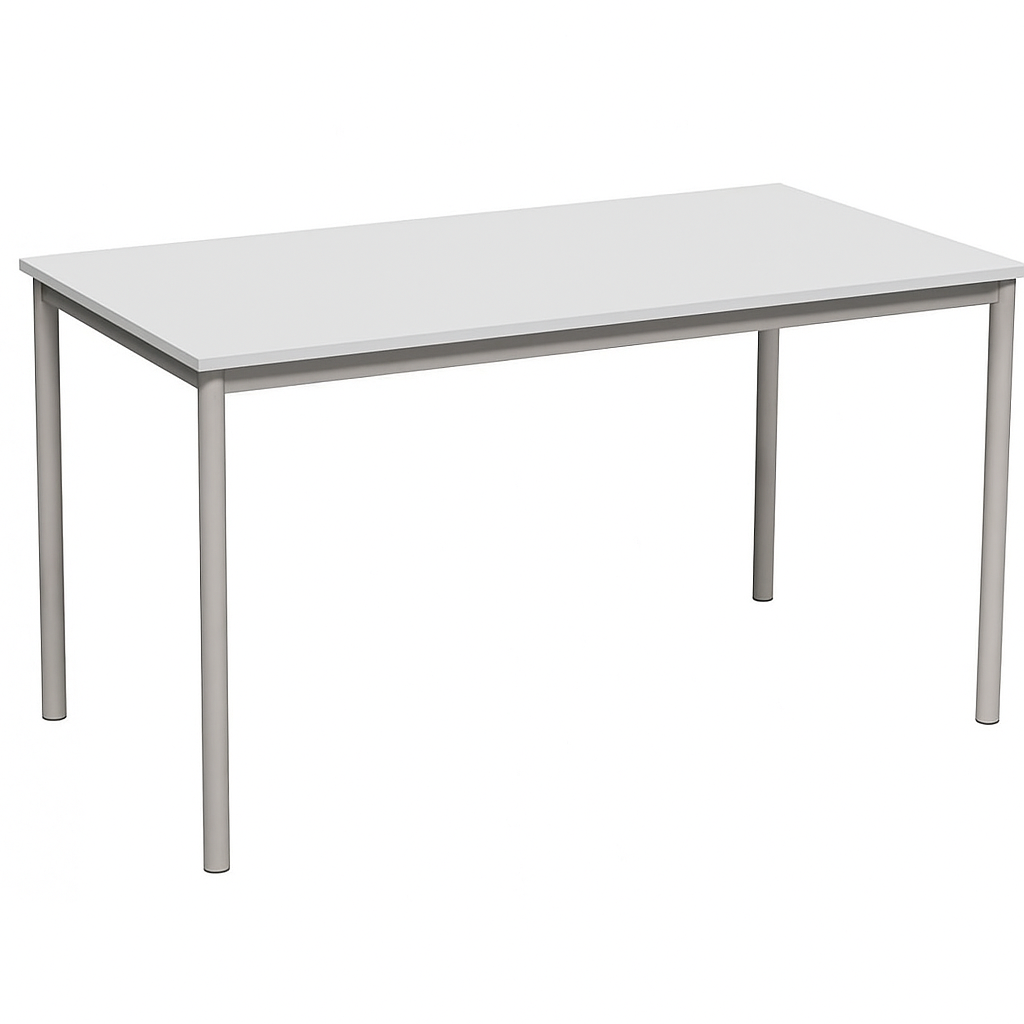 Стіл для шкільної їдальні 6-місний, на посиленому металокаркасі, з покриттям стільниці пластиком HPL, ЛЕЛЕКА, 1500х800х760 мм.